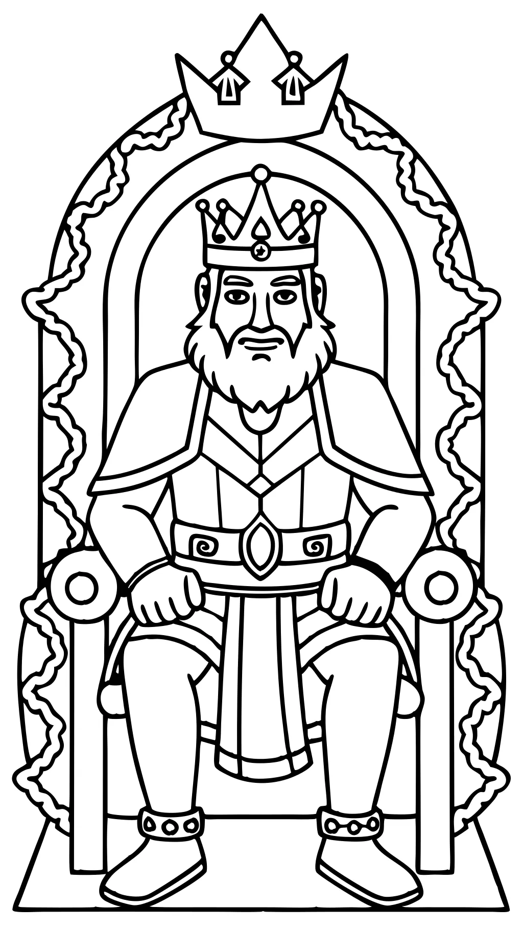 king coloring pages